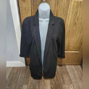 Maurices Shirt, Women's Size Large, Black, Open Cardigan